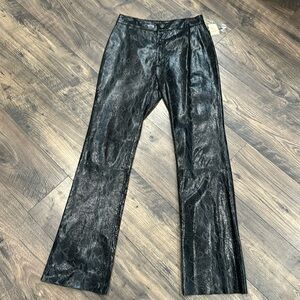 Wilsons Leather Black Snakeskin Pants (would fit a  size 4/6)